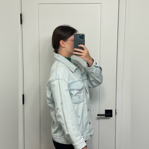 Hugo Boss oversize-fit denim jacket with logo - Picture 9 of 9